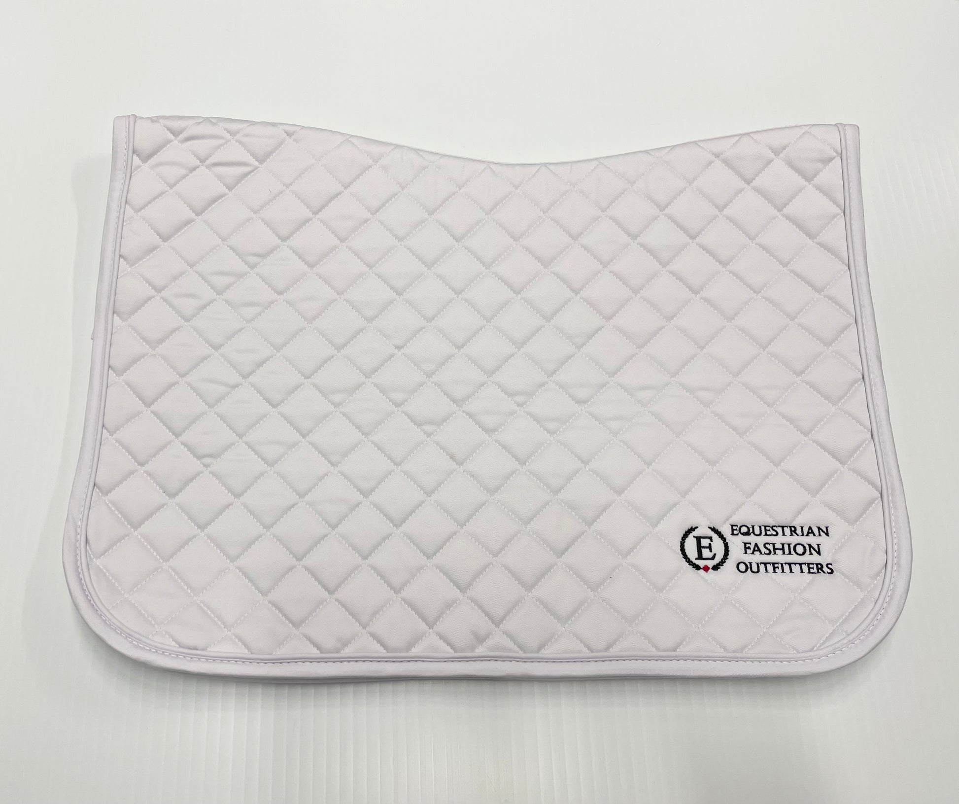 EFO White Saddle Pads Saddle Pad Equestrian Fashion Outfitters - Equestrian Fashion Outfitters