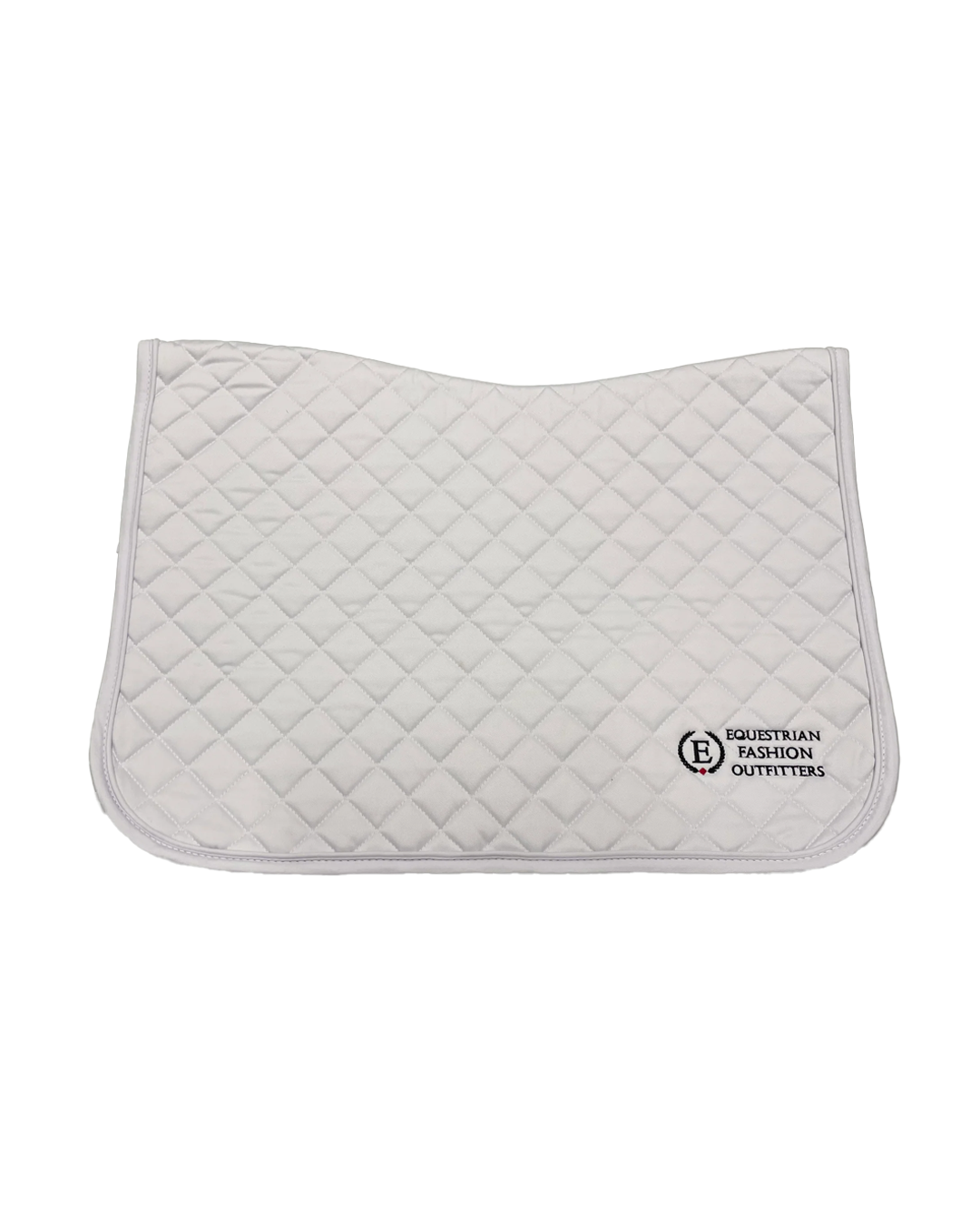 EFO White Saddle Pads Saddle Pad Equestrian Fashion Outfitters - Equestrian Fashion Outfitters