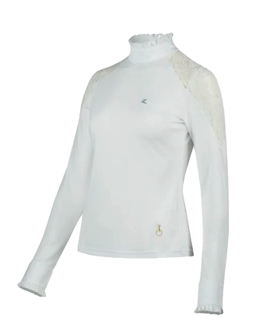 Horze Sylvie Lace Show Shirt Show Shirt Horze Equestrian - Equestrian Fashion Outfitters