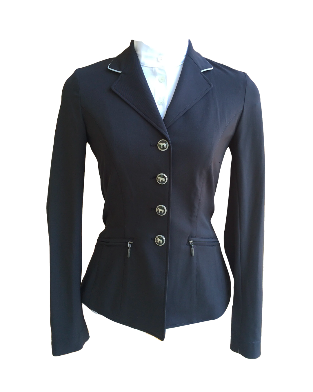 Fashion （Black）Ladies B Long Sleeve Blaser Women Suit Jacket