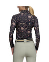 Kastel Black Regal Palm Long Sleeve Top
