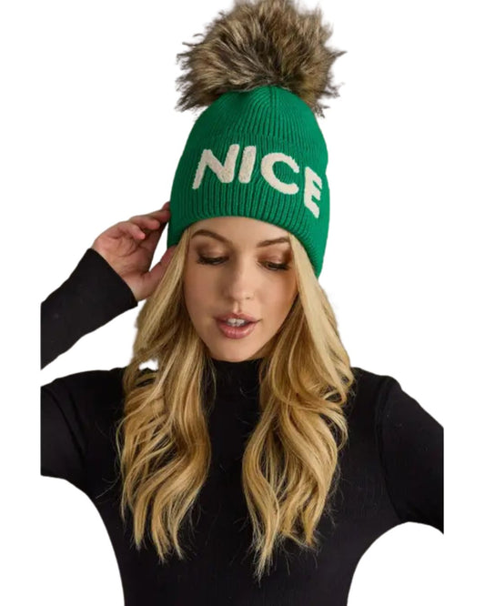 Nice Knit Pom Hat