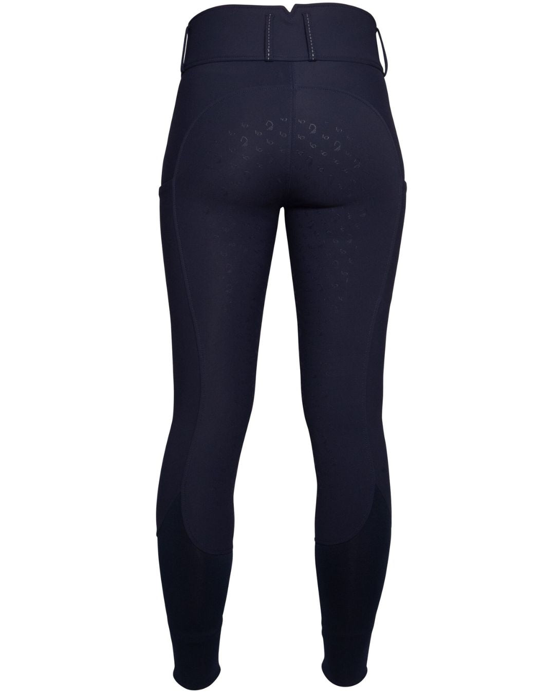 HKM Lauria Garrelli Arezzo Knee Patch Breeches in Navy on white background