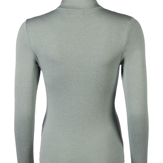 HKM Supersoft II Functional 1/4 Zip Shirt in sage on a white background