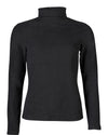 HKM black Eva Turtleneck Shirt on white background - equestrian fashion outfitters