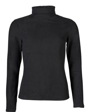 HKM black Eva Turtleneck Shirt on white background - equestrian fashion outfitters