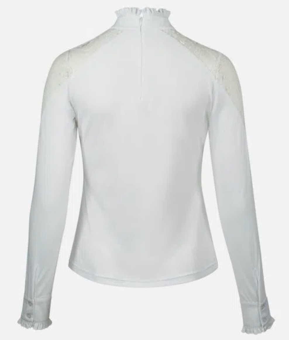 Horze Sylvie Lace Show Shirt Show Shirt Horze Equestrian - Equestrian Fashion Outfitters