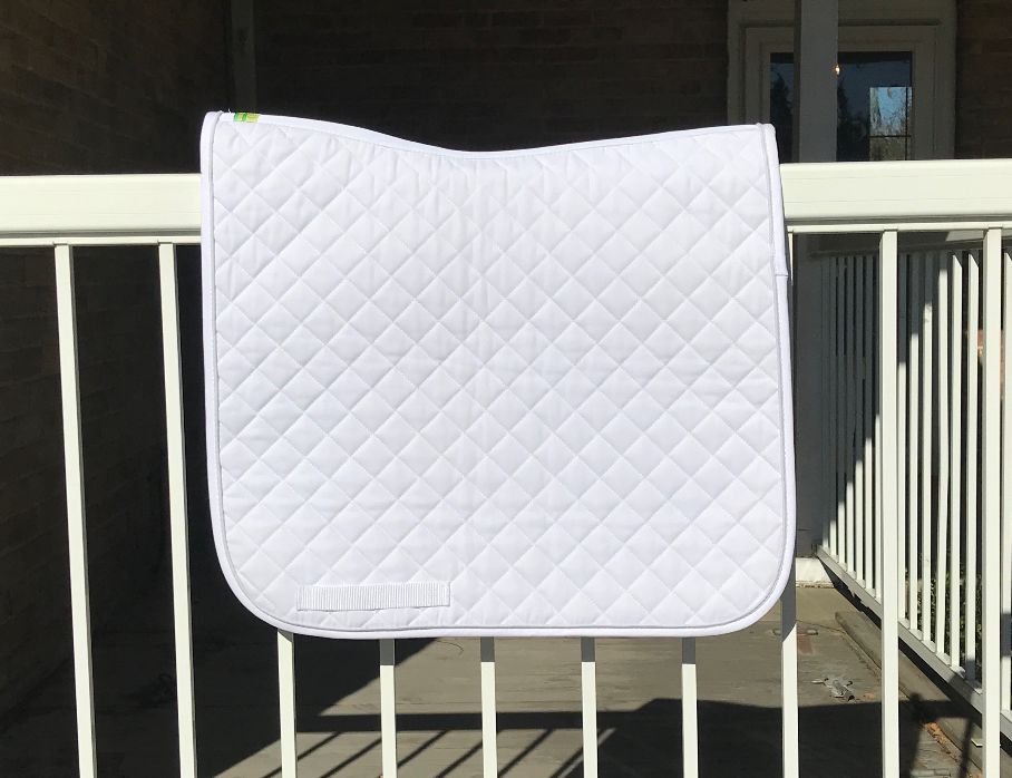 EFO White Saddle Pads Saddle Pad Equestrian Fashion Outfitters - Equestrian Fashion Outfitters