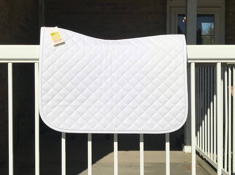 EFO White Saddle Pads Saddle Pad Equestrian Fashion Outfitters - Equestrian Fashion Outfitters