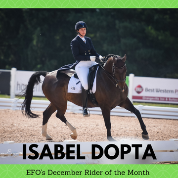 DECEMBER - EFO Rider of the Month: Isabel Dopta