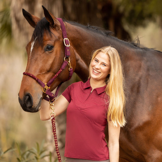 Horze Lyla Technical Polo Shirt Shirts & Tops Horze Equestrian - Equestrian Fashion Outfitters