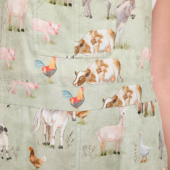 Farm Animals Print Overalls Apparel SM WARDROBE - Equestrian Fashion Outfitters