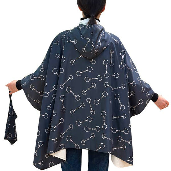 Horse Bit Reversible Rain Cape  Winding River - Equestrian Fashion Outfitters