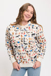 Colourful Dog Breeds Print Sweatshirt Sweater SM WARDROBE - Equestrian Fashion Outfitters