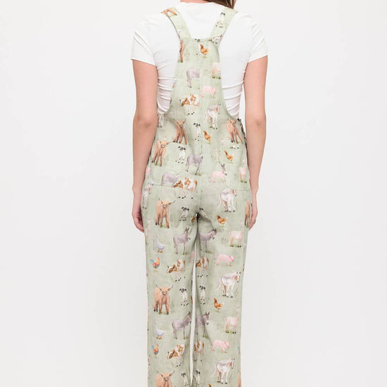 Farm Animals Print Overalls Apparel SM WARDROBE - Equestrian Fashion Outfitters