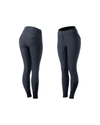 Pair of navy blue riding pants on a white background equestrian fashion outfitters
