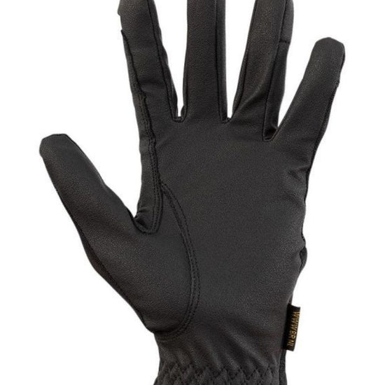 Black glove on a white background