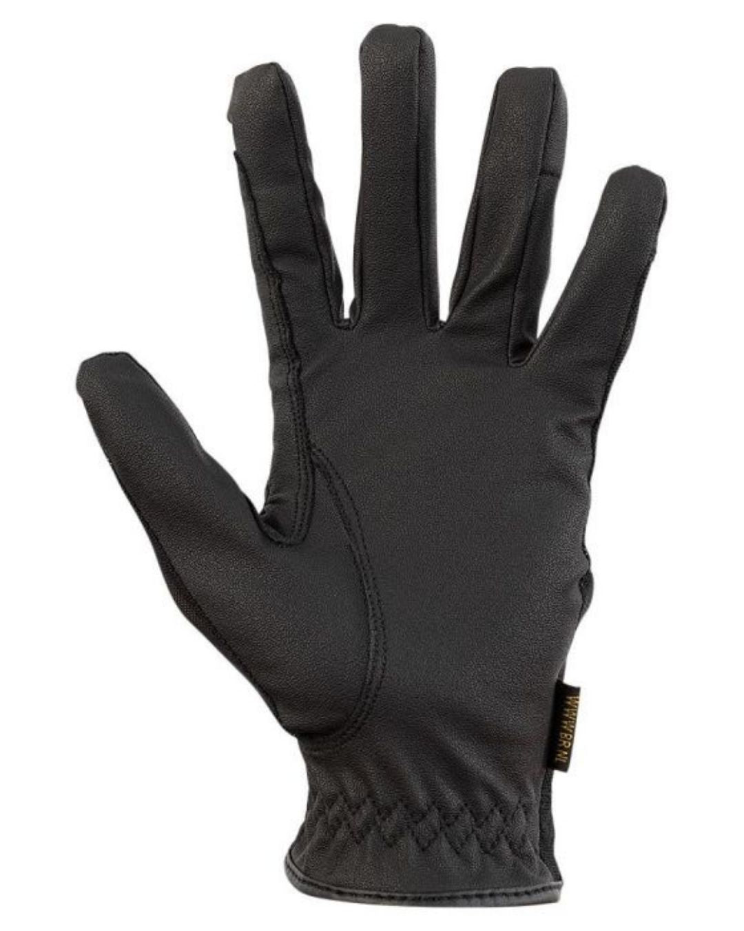 Black glove on a white background