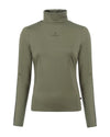 Green long-sleeve cavallo shirt with a logo on a white background