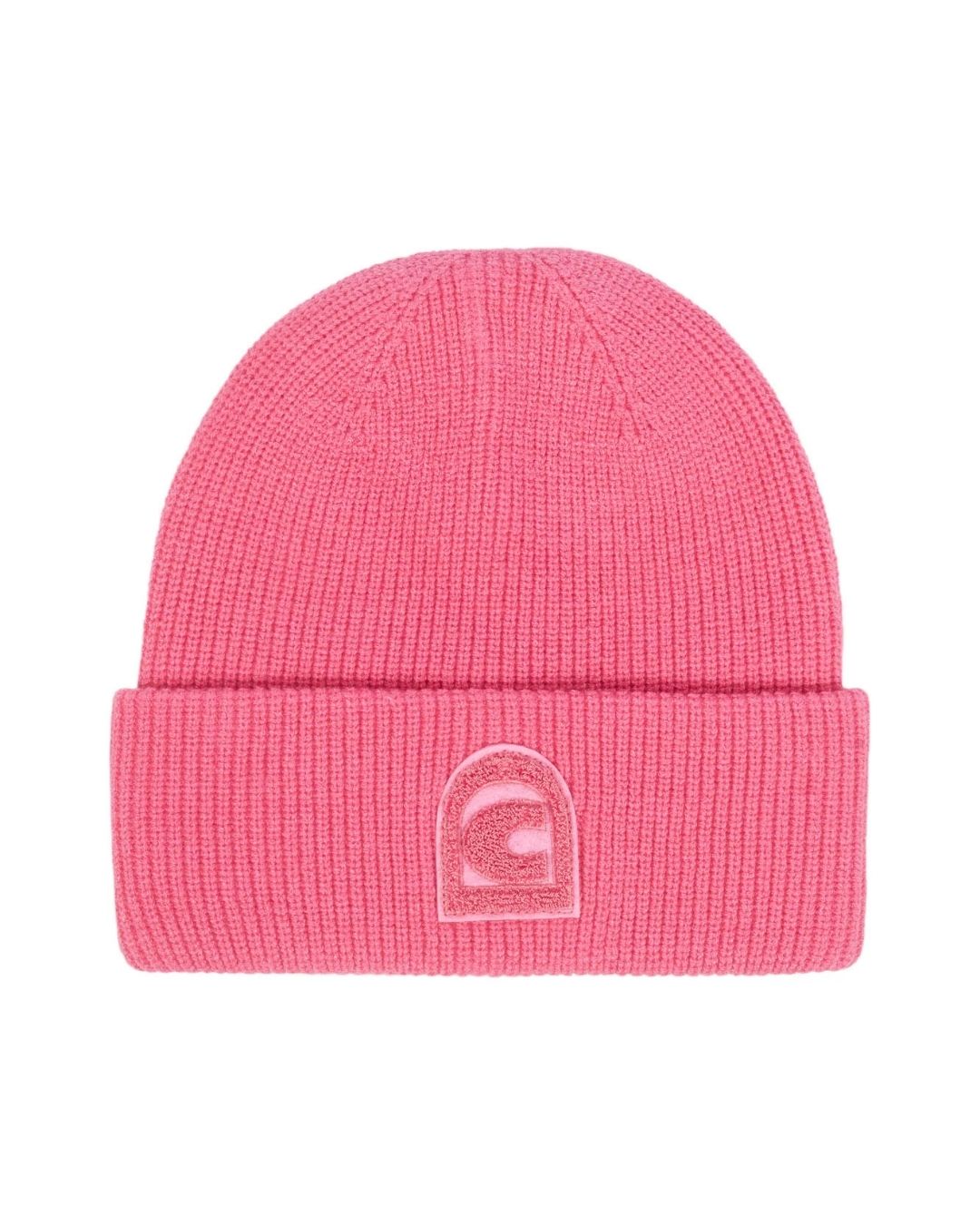 pink hat on white background with C logo