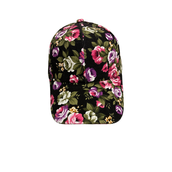 Floral Ball Cap Hat Equestrian Fashion Outfitters - Equestrian Fashion Outfitters