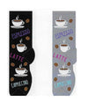 espresso late socks black grey coffee beans on white background cappuccino equestrian fashion outfitters