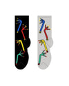 stick guy wavy guy man red blue yellow green images on crew socks black white equestrian fashion outfitters