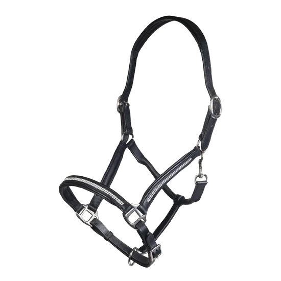 HKM Leather Bling Halter Halter HKM - Equestrian Fashion Outfitters