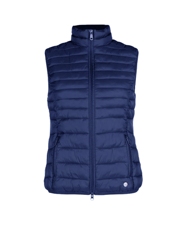 HKM Lena Quilted navy blue vest