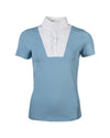 Light blue blouse with white collar on a white background Equestrian fashion outfitters
