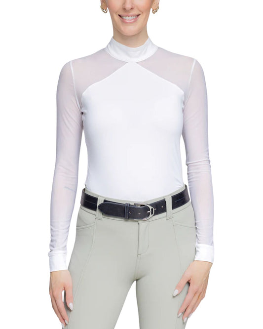 Kastel L/S White Power Mesh Show Shirt