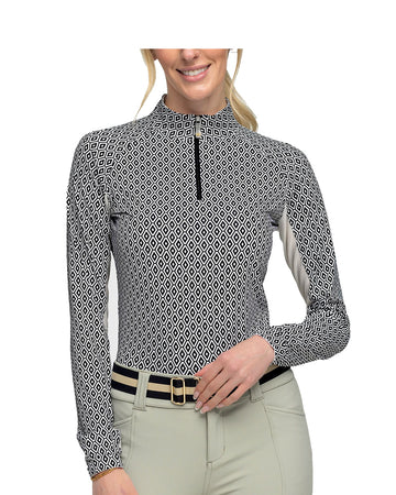 Kastel Geometric Long Sleeve Top