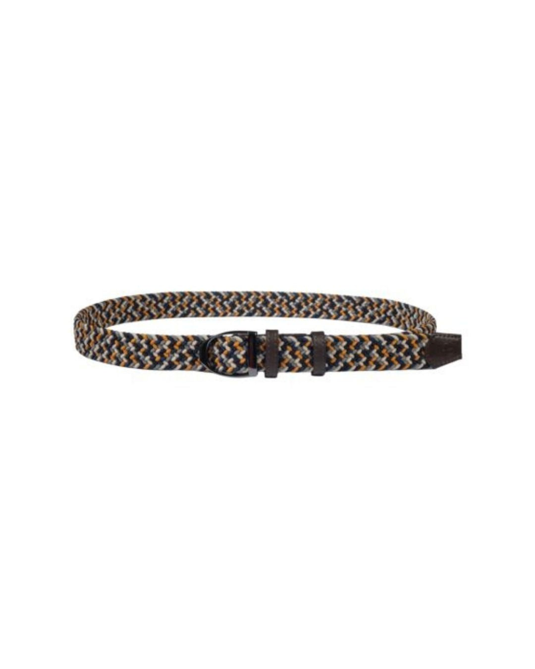 Woven belt with a black buckle on a white background equestrian fashion outfitters