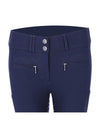 Navy blue riding pants with embroidery on a white background schockemohle equestrian fashion outfitters