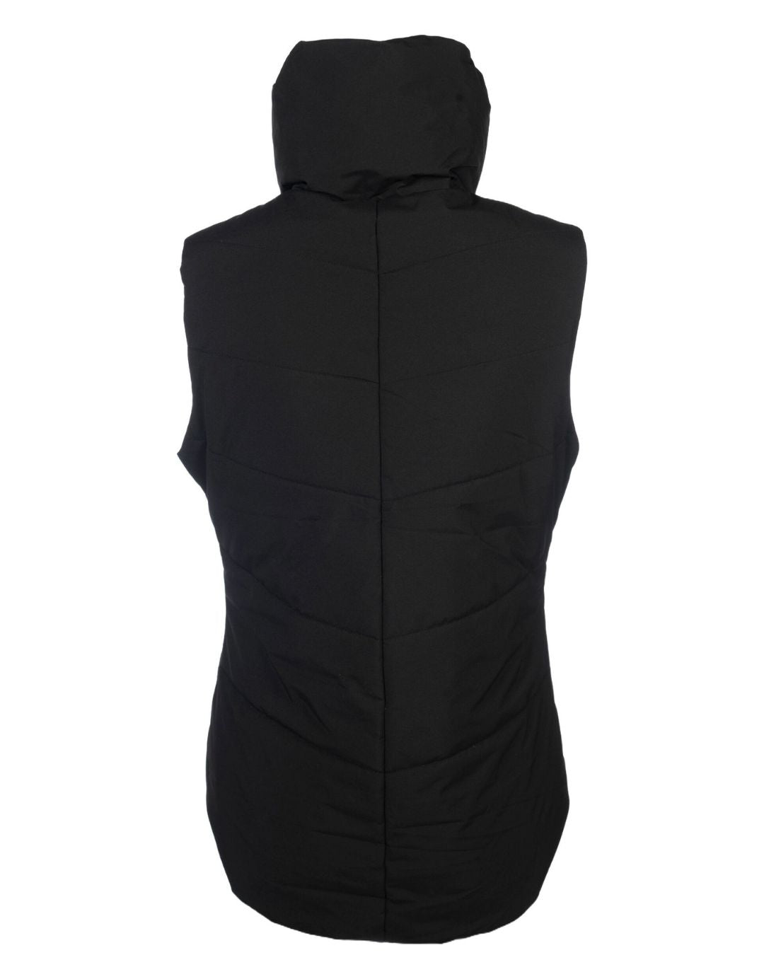 The Back of Black HKM Canada Heated Vest on white background
