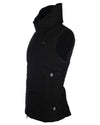 the side of Black HKM Canada Heated Vest on white background