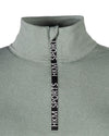 HKM Supersoft II Functional 1/4 Zip Shirt in sage on a white background