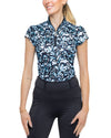 Kastel Floral 1/4 Zip S/S Top Shirts & Tops Kastel - Equestrian Fashion Outfitters