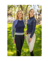 Kastel Navy, Blue, Gray Colorblock Crewneck Sweater