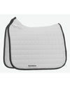 White saddle pad with black border on a white background, featuring the Equinavia brand.