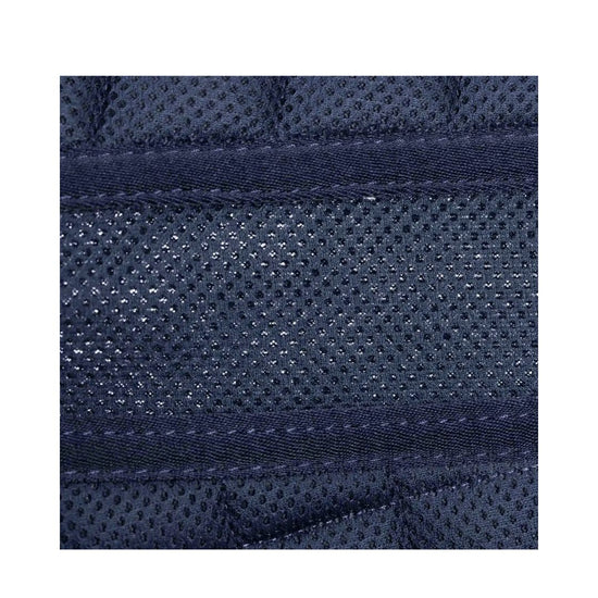 Close-up of dark blue fabric for the equinavia saddle pad