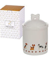Spotted Dog Ceramic Jar