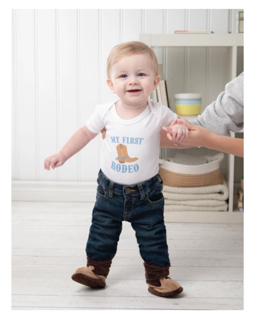 Cowboy Boot Baby Slippers Slippers Can-Pro Equestrian Supply - Equestrian Fashion Outfitters