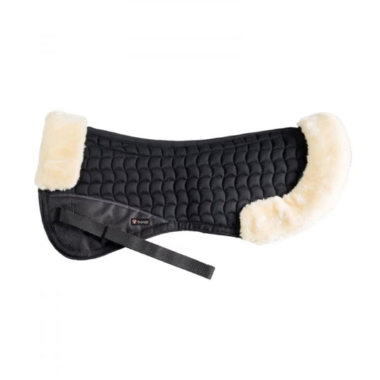 Horze Quilted Half Pad with Faux Fur Trim Saddle Pad Horze Equestrian - Equestrian Fashion Outfitters