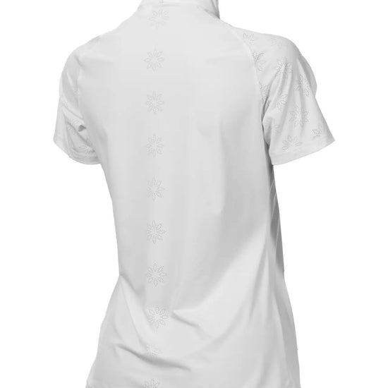 White show shirt on a white background equestrian fashion outfitters