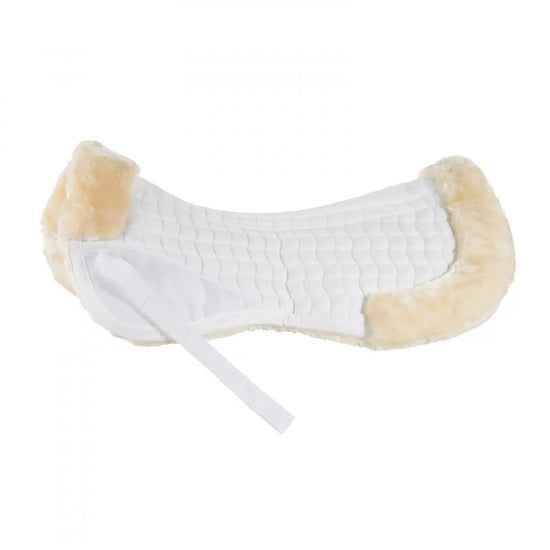 Horze Quilted Half Pad with Faux Fur Trim Saddle Pad Horze Equestrian - Equestrian Fashion Outfitters