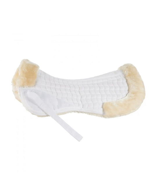 Horze Quilted Half Pad with Faux Fur Trim Saddle Pad Horze Equestrian - Equestrian Fashion Outfitters