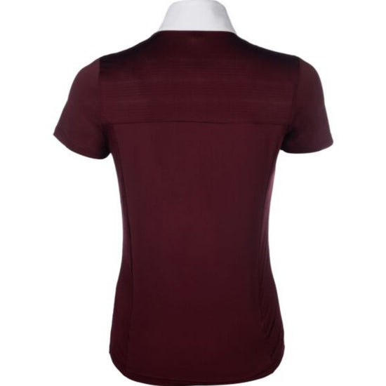 Maroon shirt on a mannequin with a white background Equestrian fashion outfitters