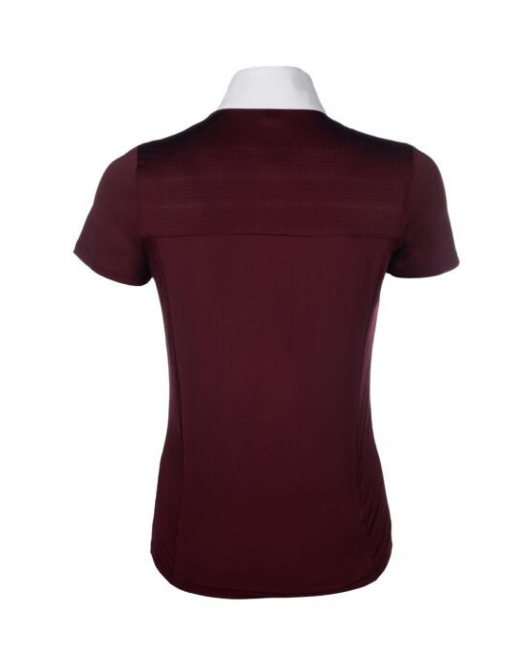Maroon shirt on a mannequin with a white background Equestrian fashion outfitters