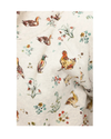 Ducks & Chickens Floral Print Zip-up Hoodie